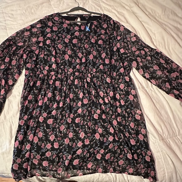 NWT Size 26 Plus Simply Be Smock Floral Dress - Picture 6 of 7